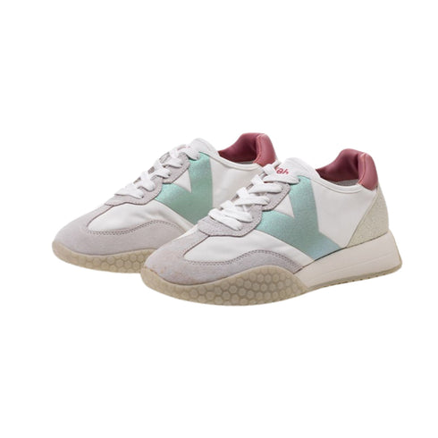 Keh - noo Sneakers Sneakers Donna KW 9312 logo glitter 36 P25 - KEHNOOA00KW9312 - WHITESAGEPIN - 36 - Francavilla Moda